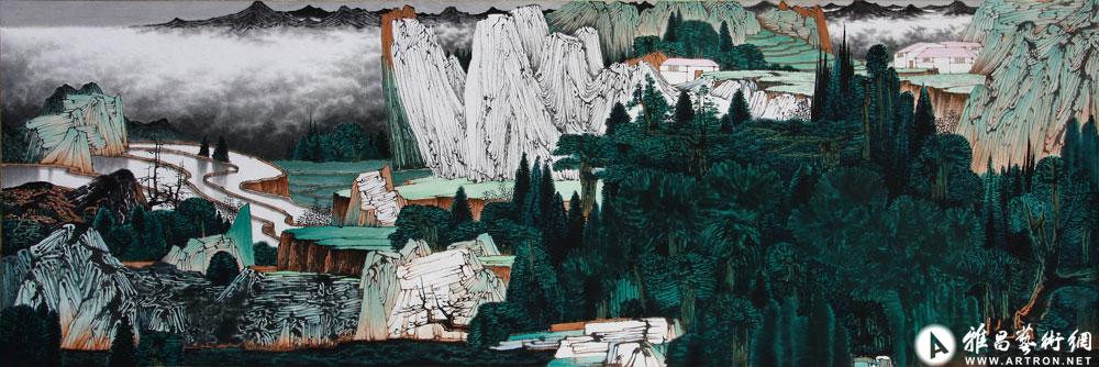 梦家园_山水画作品展_薛亮作品展_薛亮在线作品_薛亮