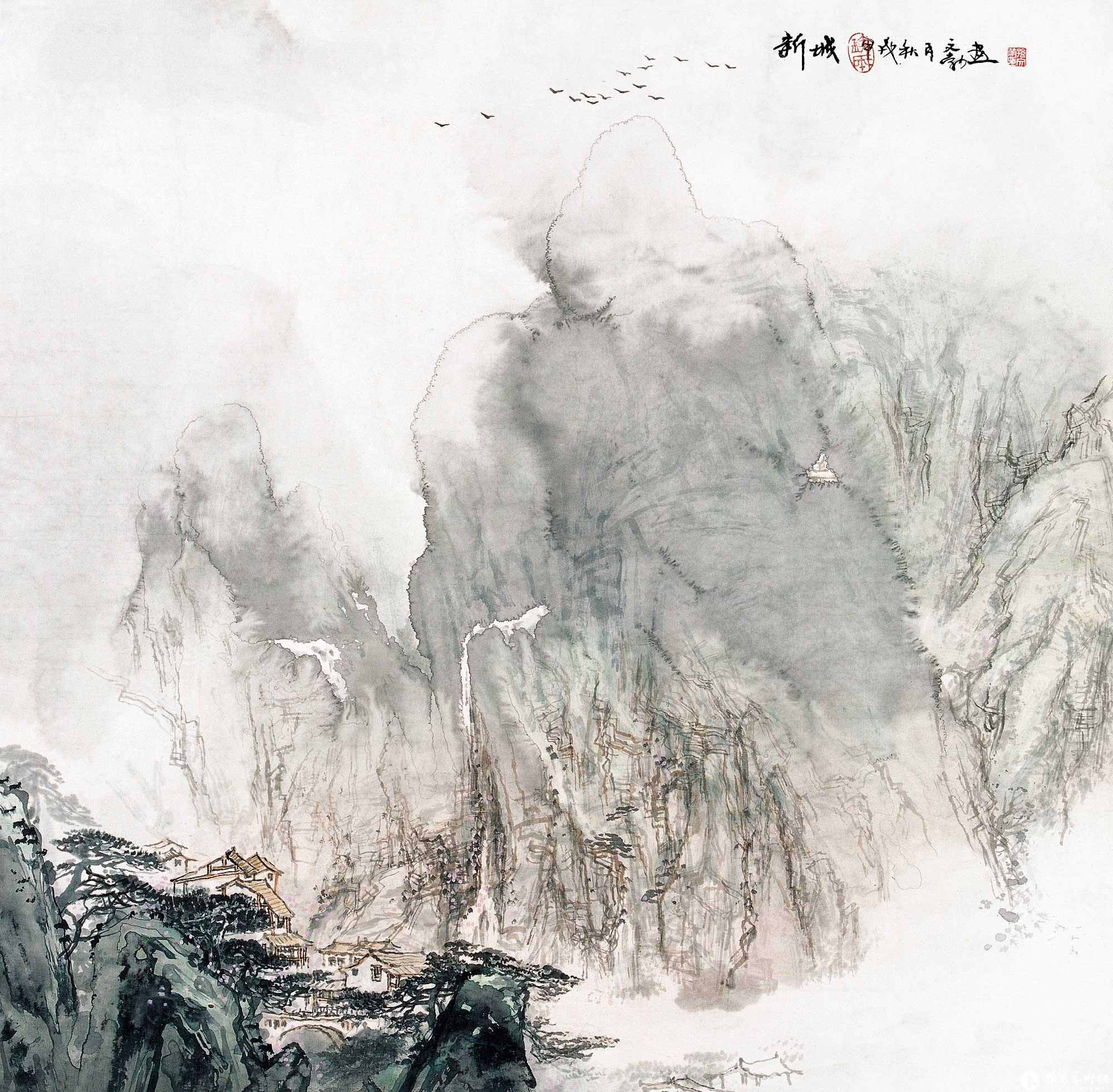 谷口人家_《中国近现代名家画集61孙文勃》_孙文勃