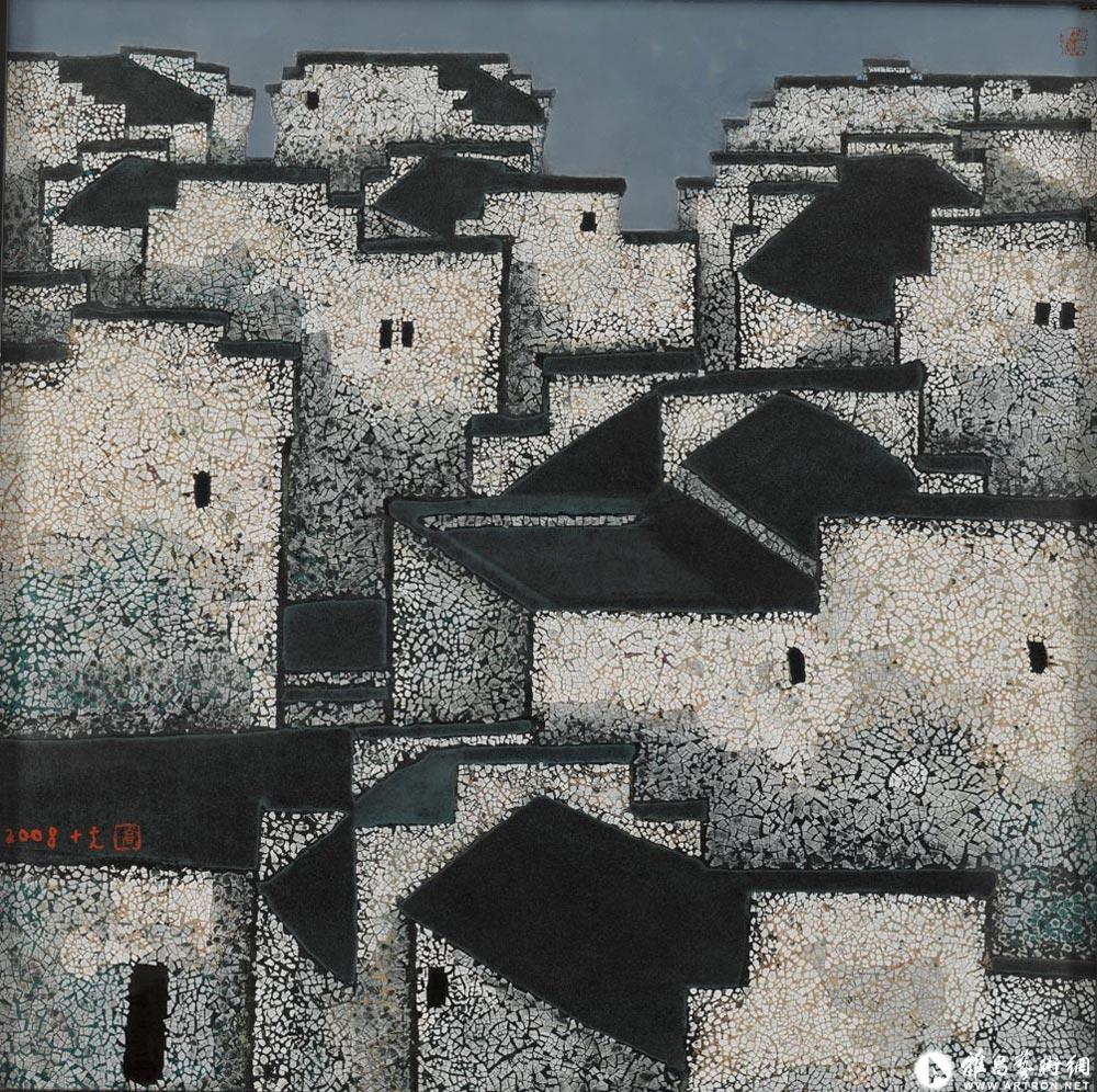 徽州小景_漆画作品在线展_乔十光作品展_乔十光在线