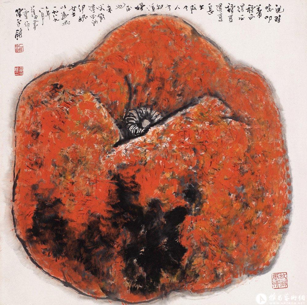 南瓜_花发连年作品集_陈永锵作品展_陈永锵在线作品