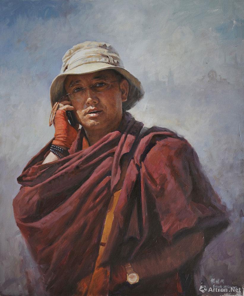 当下僧人_油画作品在线展_程继光作品展_程继光在线