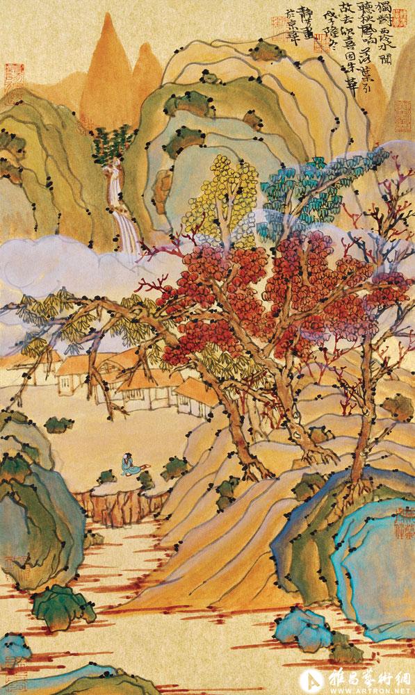 独对西泠水_山水作品在线展_王静芳作品展_王静芳在线