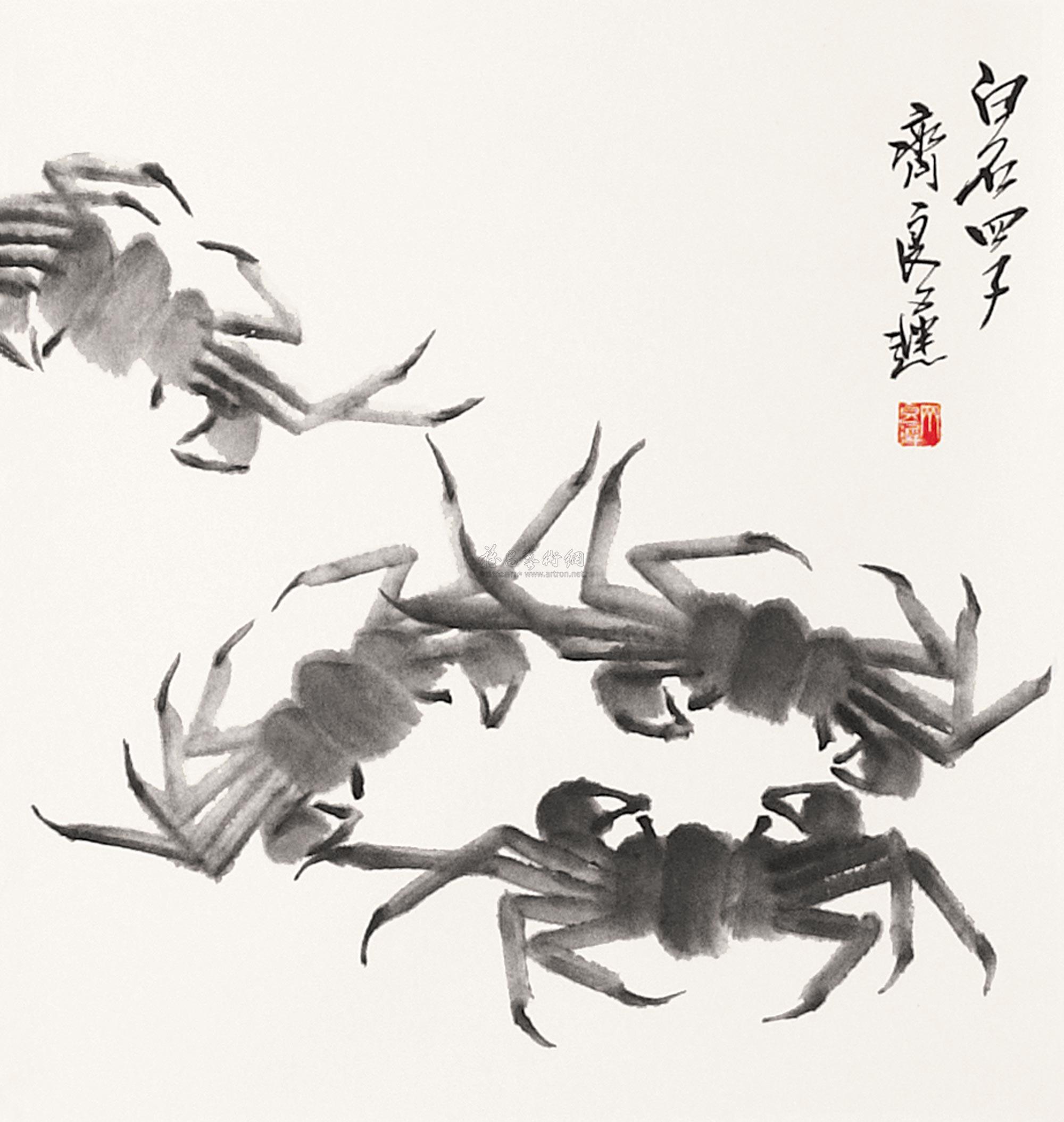 【螃蟹 立轴】拍卖品_图片_价格_鉴赏_绘画_雅昌艺术
