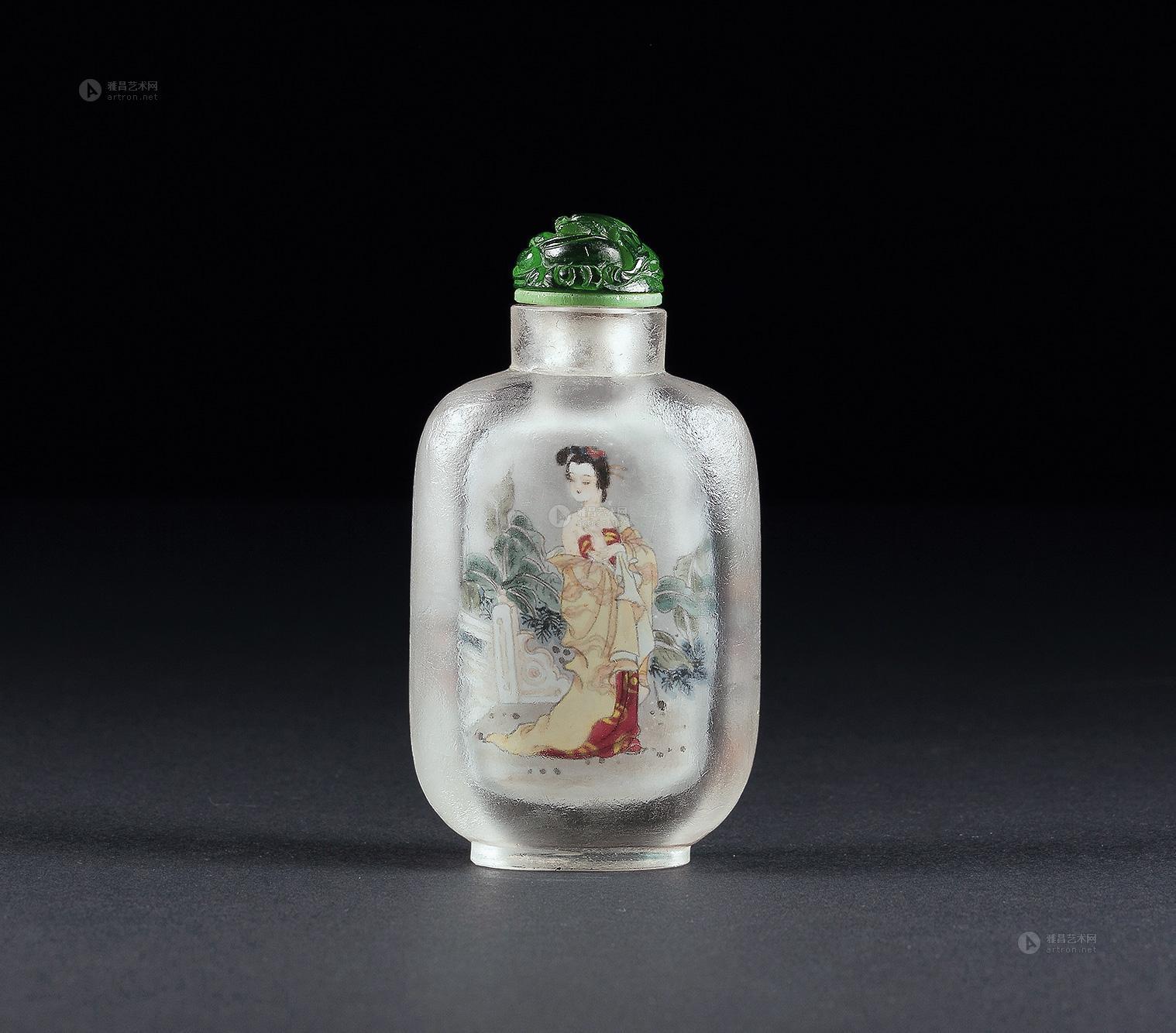 1339 民国 叶仲三内画仕女鼻烟壶图片