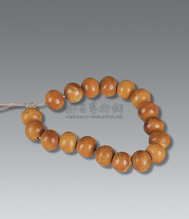 1012 清 虎骨手串 (18粒)