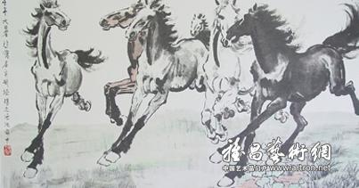 纪念徐悲鸿诞辰115周年作品展在京举行