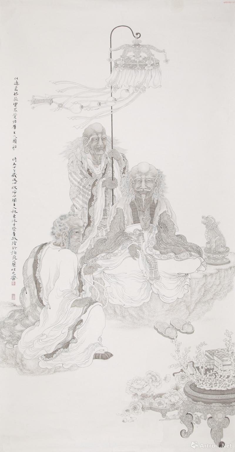 林东(四川 罗汉图 172.5cm×91cm