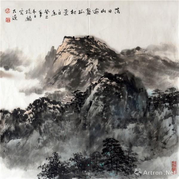 《落日山逾碧 杨麟