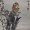 高奇峰·《枫猴图》