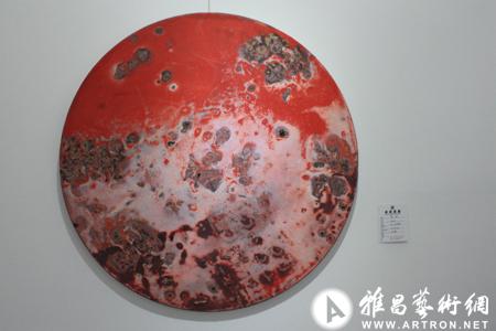 刘鑫 《朝·泽》 综合材料 80×80cm 2012年