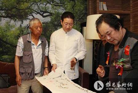 学者画家李海峰受邀出席名都会艺术馆启幕仪式