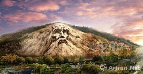 【快讯】中国最大的山体头像雕像伏羲石像将现身湖北襄阳