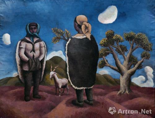 毛旭辉 圭山组画遥远 110x87.5cm 布面油画 1985