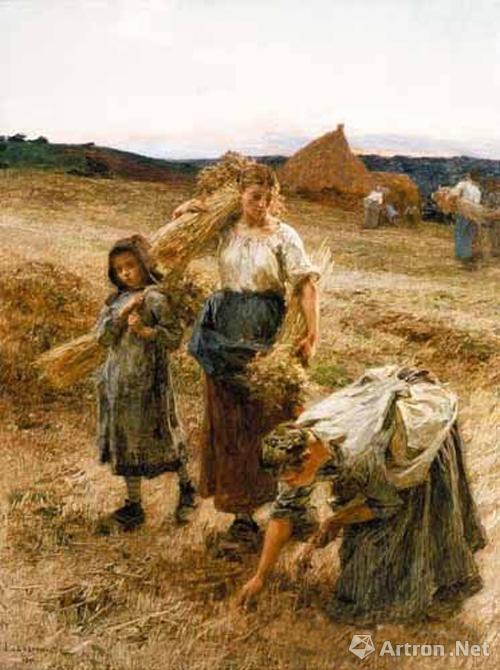 列维坦在19世纪90年代中期画了一些抒情性作品,杰出的有这幅《金色
