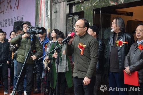 动态梦出东方周韶峰大写意花鸟画展在湘乡市博物馆开幕