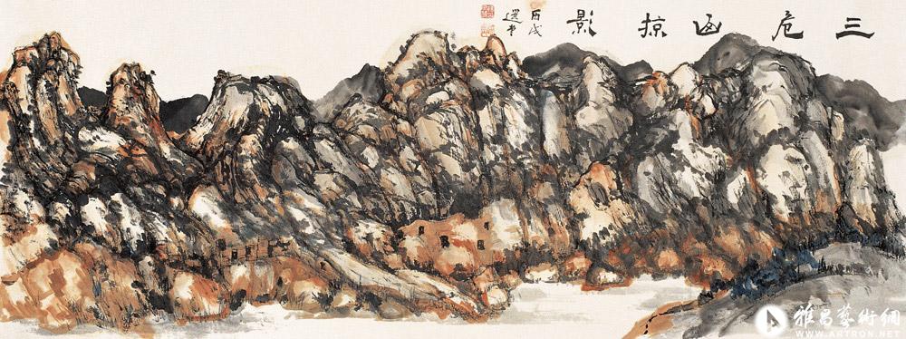 三危山掠影<br>^-^Religious Mount Sanwei in Dunhuang