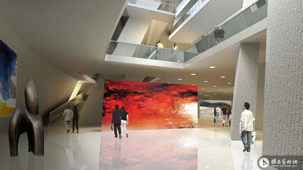 山东省美术馆方案设计内景c1