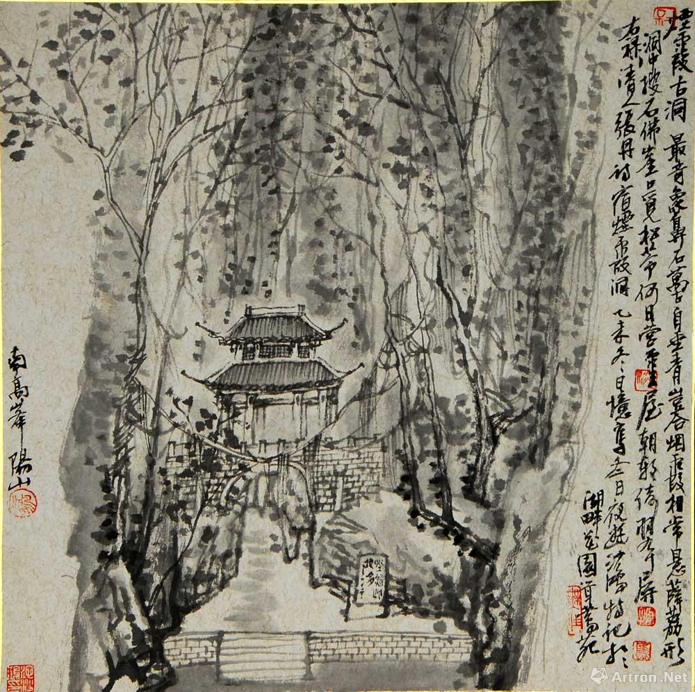 烟霞古洞_西湖景_池沙鸿作品展_池沙鸿在线作品_池沙鸿官方网站-雅昌 
