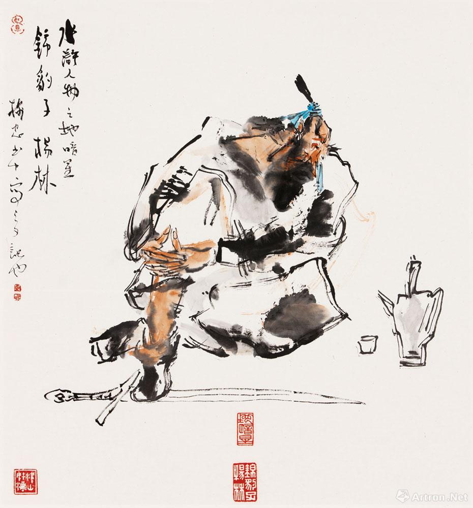 锦豹子杨林纹身手稿图片