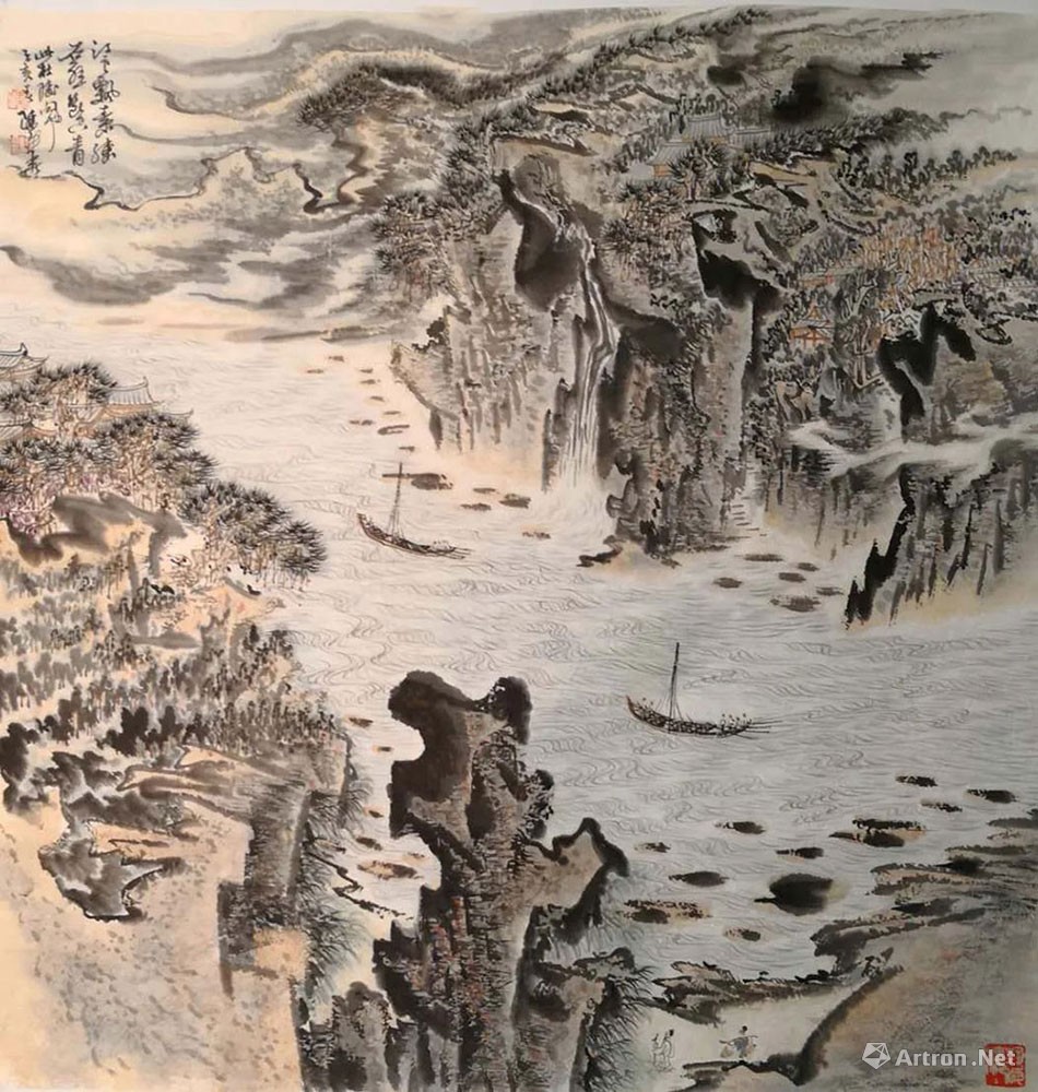 長江三峽中國畫007