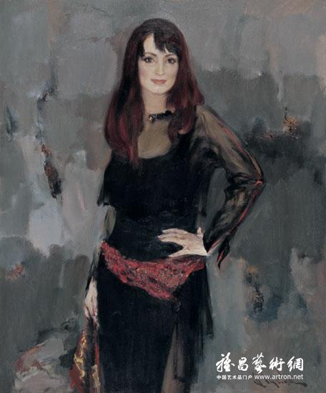 女歌唱家索非亚·罗塔鲁肖像画