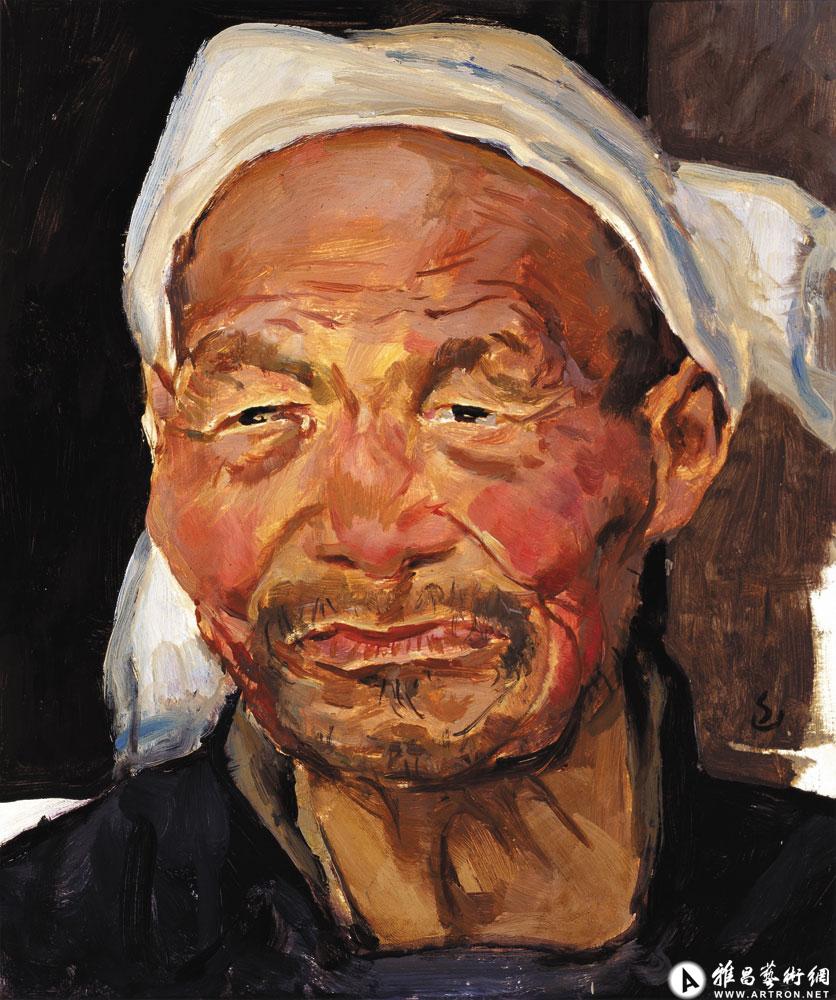张占秀老人像<br>Portrait of Zhang Zhanxiu