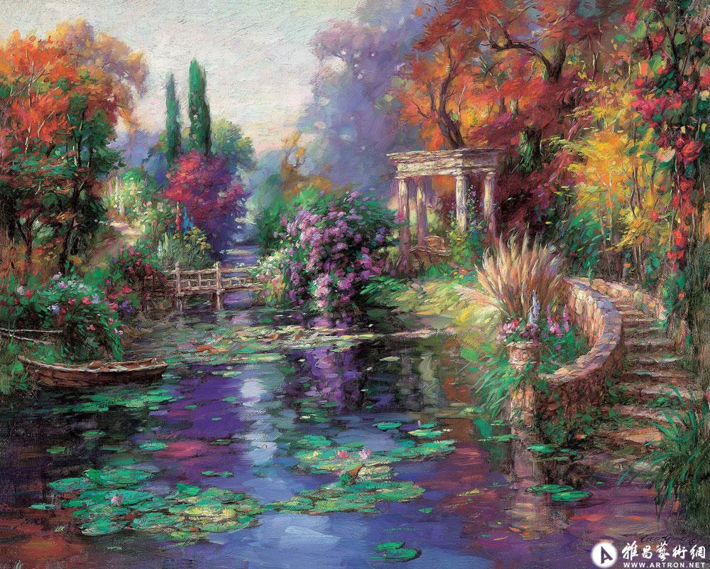 《花园池塘》限量版画