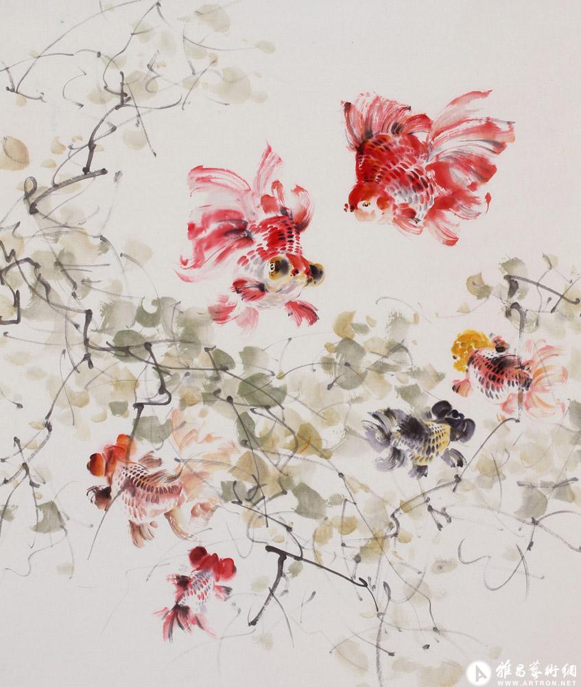 工笔金鱼(2)_国画_欧武作品展_欧武在线作品_欧武官方网站-雅昌艺术家