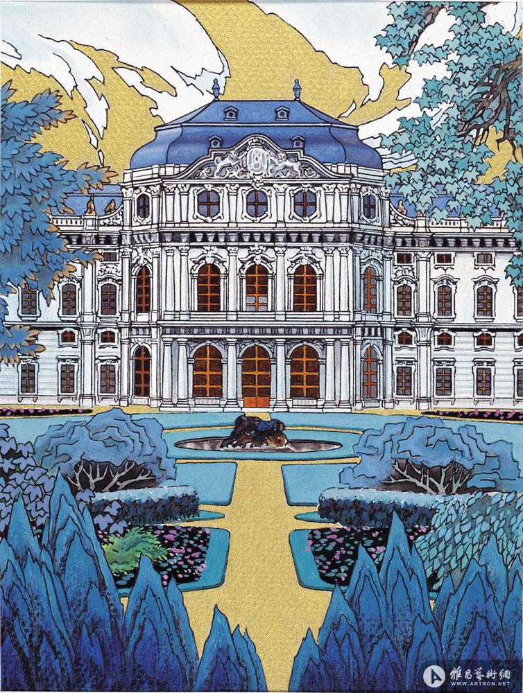 邮票设计稿 维尔茨堡宫
