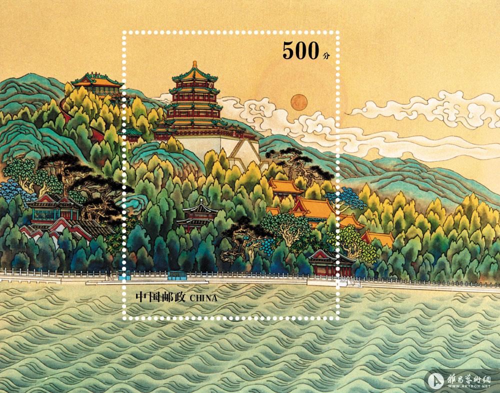颐和园邮票小型张方案1
