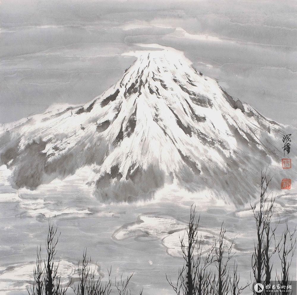 富士山冬景