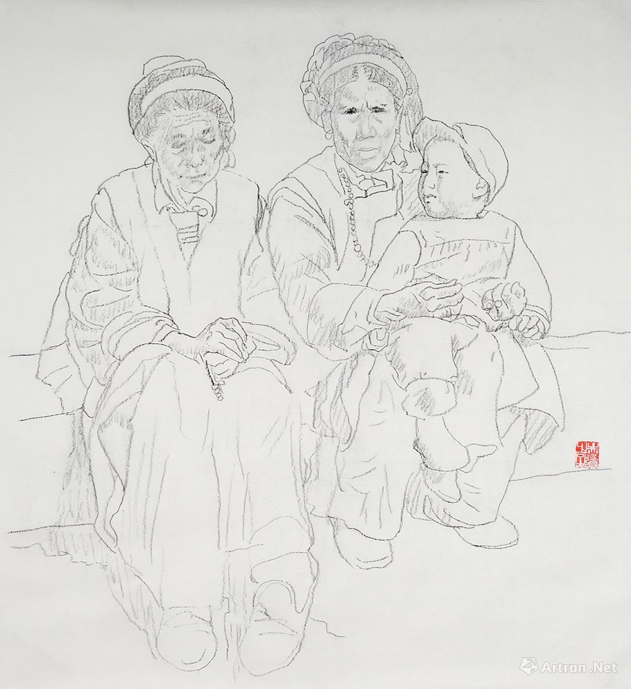 中国国家博物馆收藏的黄国强先生作品32——亲情
