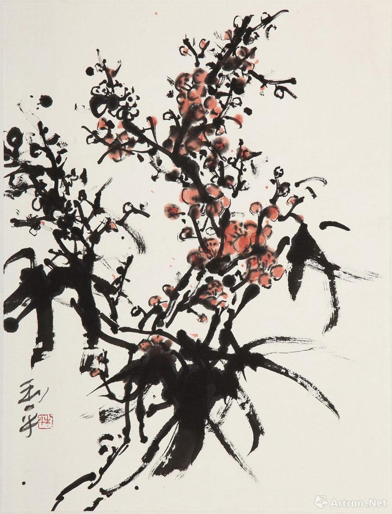 梅竹 Plum Blossom and Bamboo