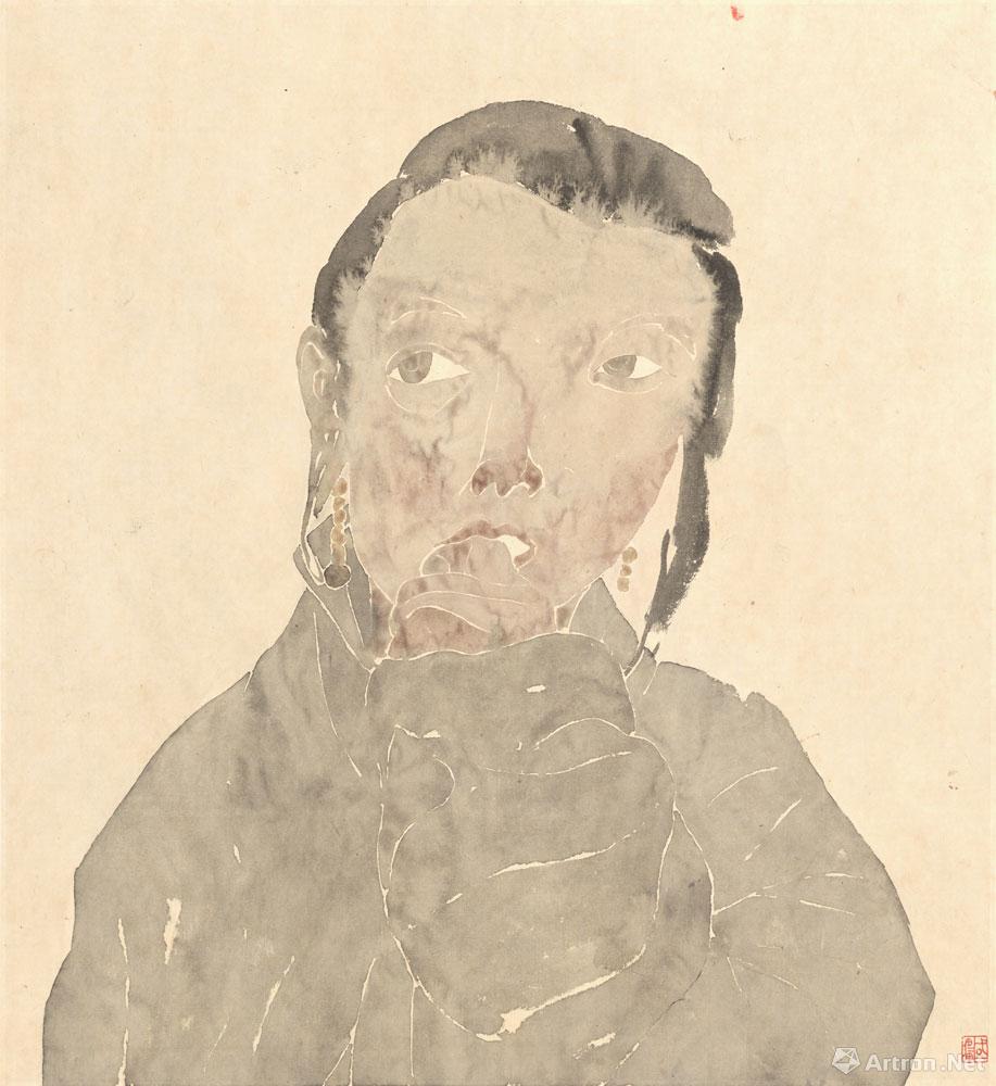 甘南肖像系列3_水墨人物写生_苏国强作品展_苏国强在线作品_苏国强