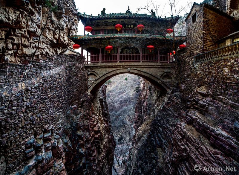 吴卫平作品：017 楼殿桥，井陉县苍岩山，始建隋代（公元581年—618年）。
