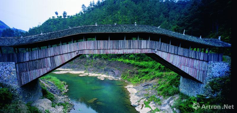 吴卫平作品：027 仙居桥，浙江省泰顺县，始建于明景泰四年（1453年）。
