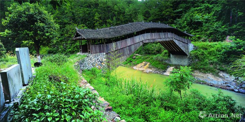 吴卫平作品：028 仙居桥，浙江省泰顺县，始建于明景泰四年（1453年）。
