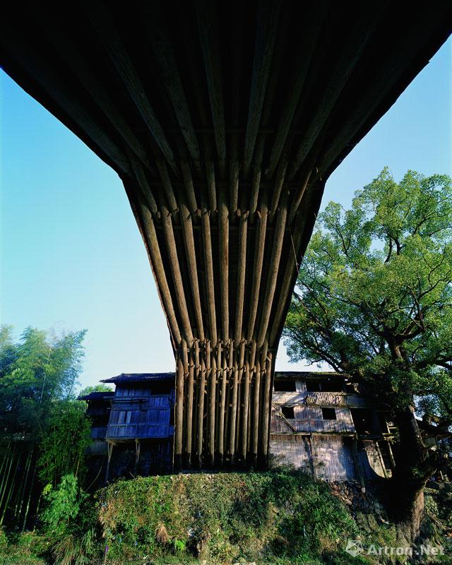 吴卫平作品：032 泗溪桥，浙江省泰顺县，始建于（清康熙1674年）。