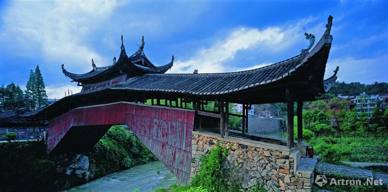 吴卫平作品：034 溪东桥，浙江省泰顺县泗溪镇溪东村，始建于明隆庆四年（1570年）。