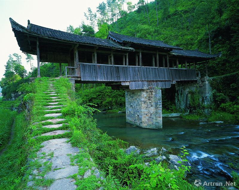 吴卫平作品：037 文重桥，浙江省泰顺县筱村镇东洋村，始建于清乾隆十年（1745）。