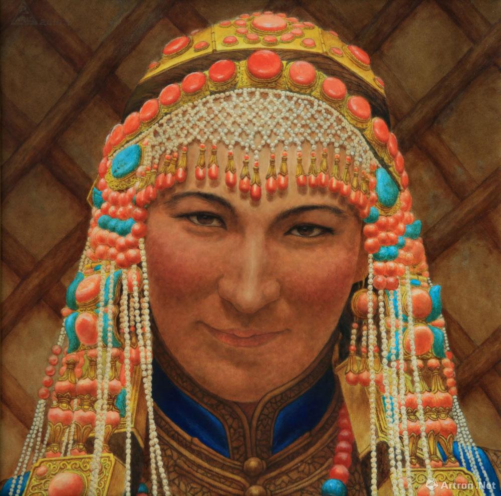 古代蒙古女人头饰图片