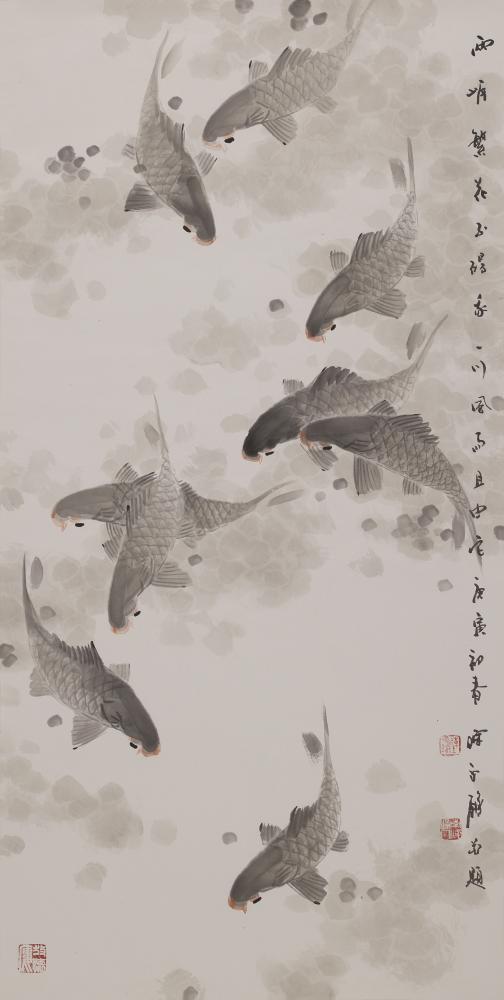两岸繁花不碍我