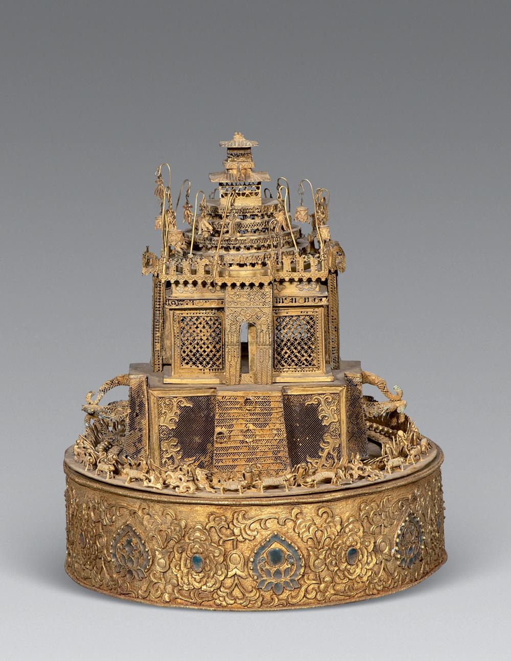 【清 铜鎏金坛城】拍卖品_图片_价格_鉴赏_佛教文物其它_雅昌艺术品拍