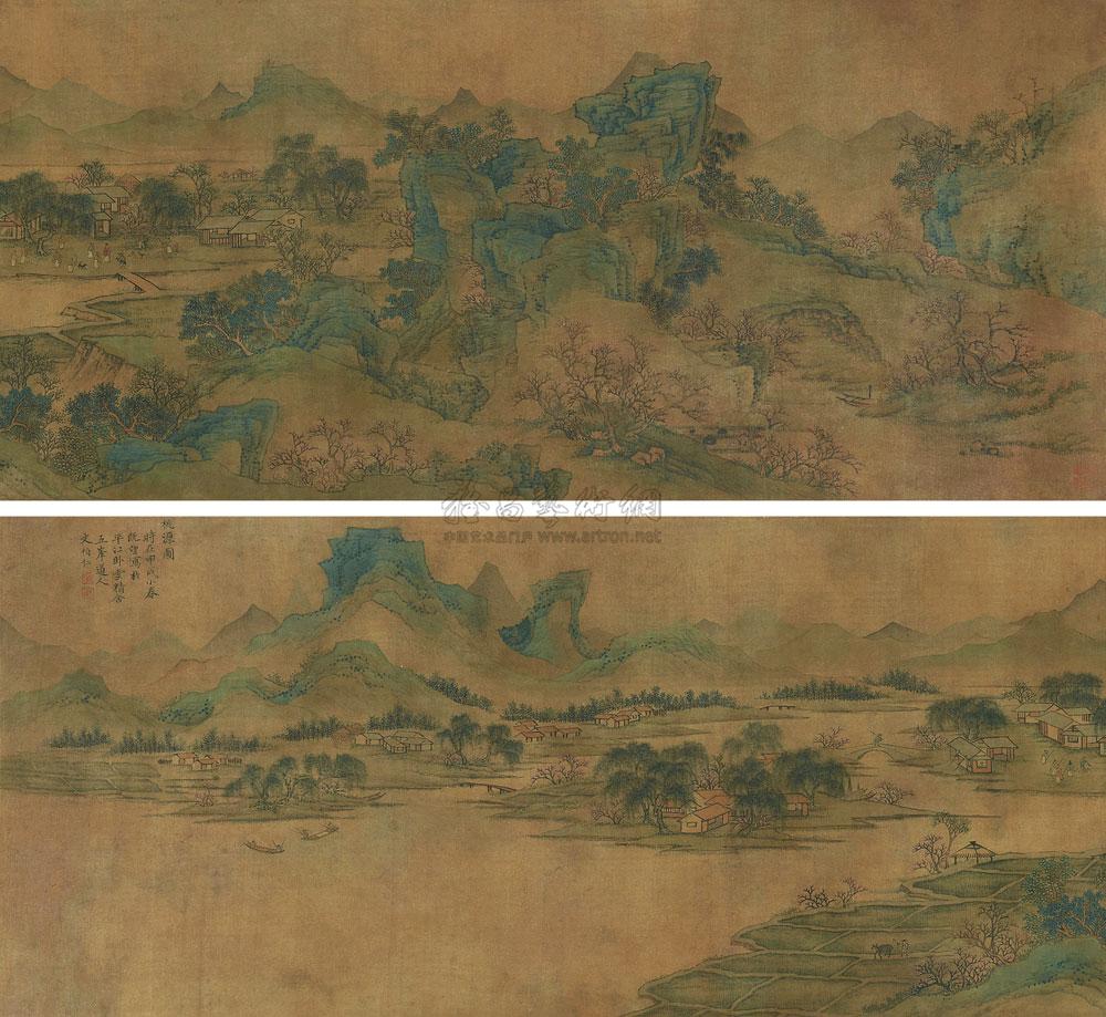 0546 桃源图 手卷 绢本