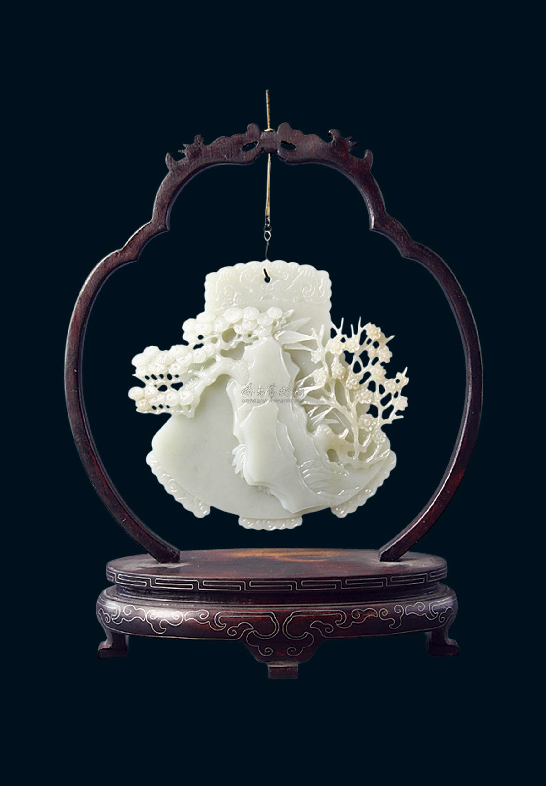 【和田玉岁寒三友】拍卖品_图片_价格_鉴赏_摆件_雅昌艺术品拍卖网