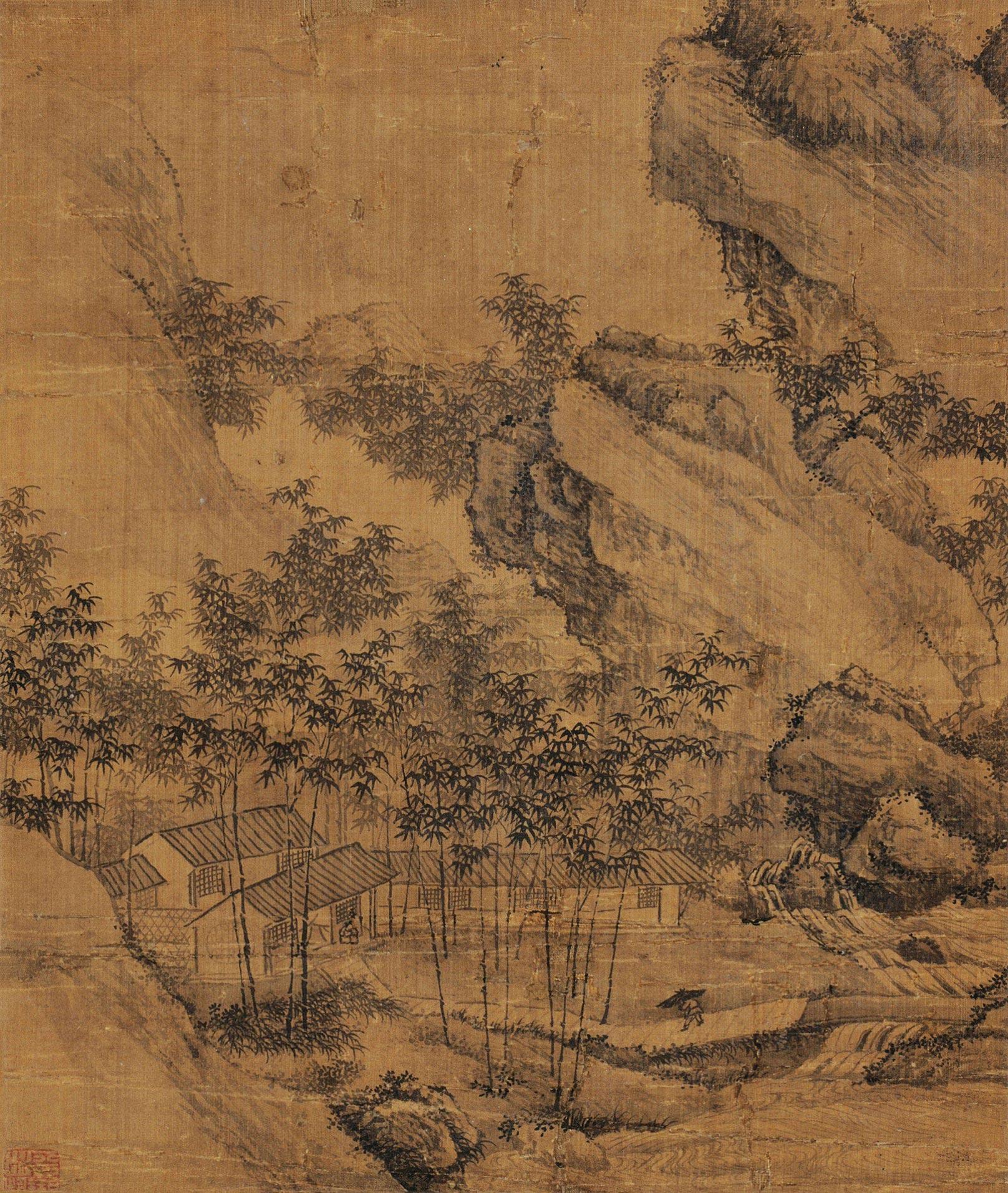 【竹居图 立轴 水墨纸本】拍卖品_图片_价格_鉴赏