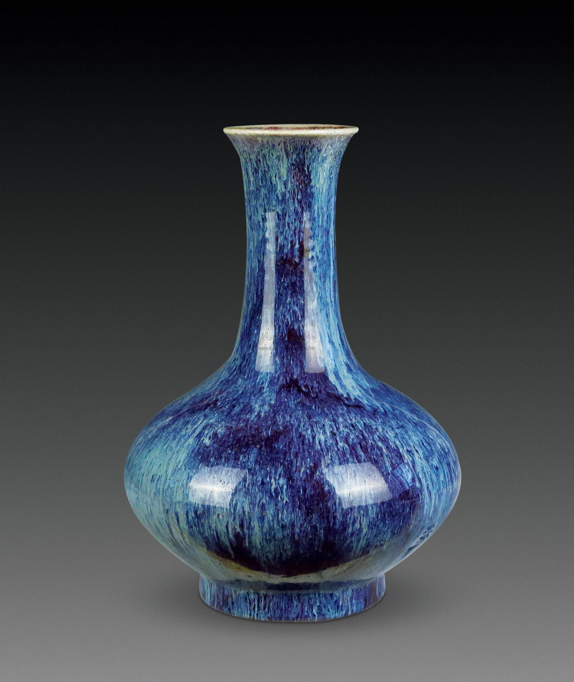 0057 清 窑变釉花瓶