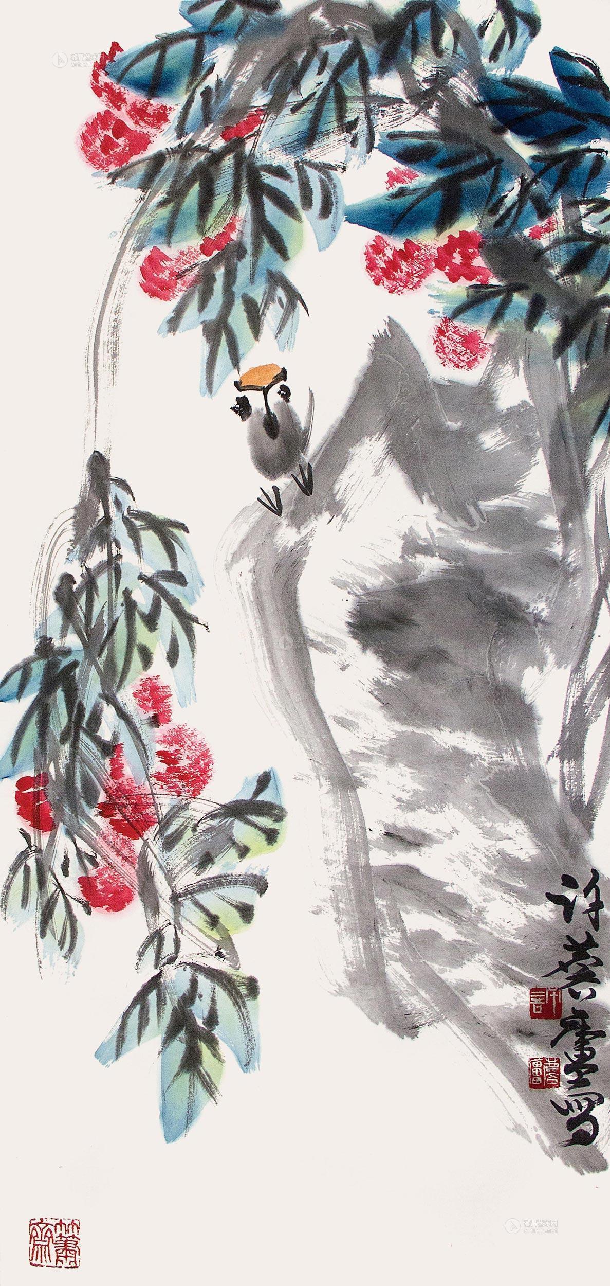 【荔枝 立轴 纸本】拍卖品_图片_价格_鉴赏_绘画_雅昌艺术品拍卖网