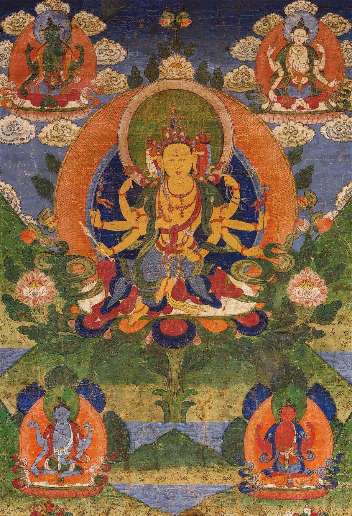 【18-19世纪 大随求佛母唐卡】拍卖品_图片_价格