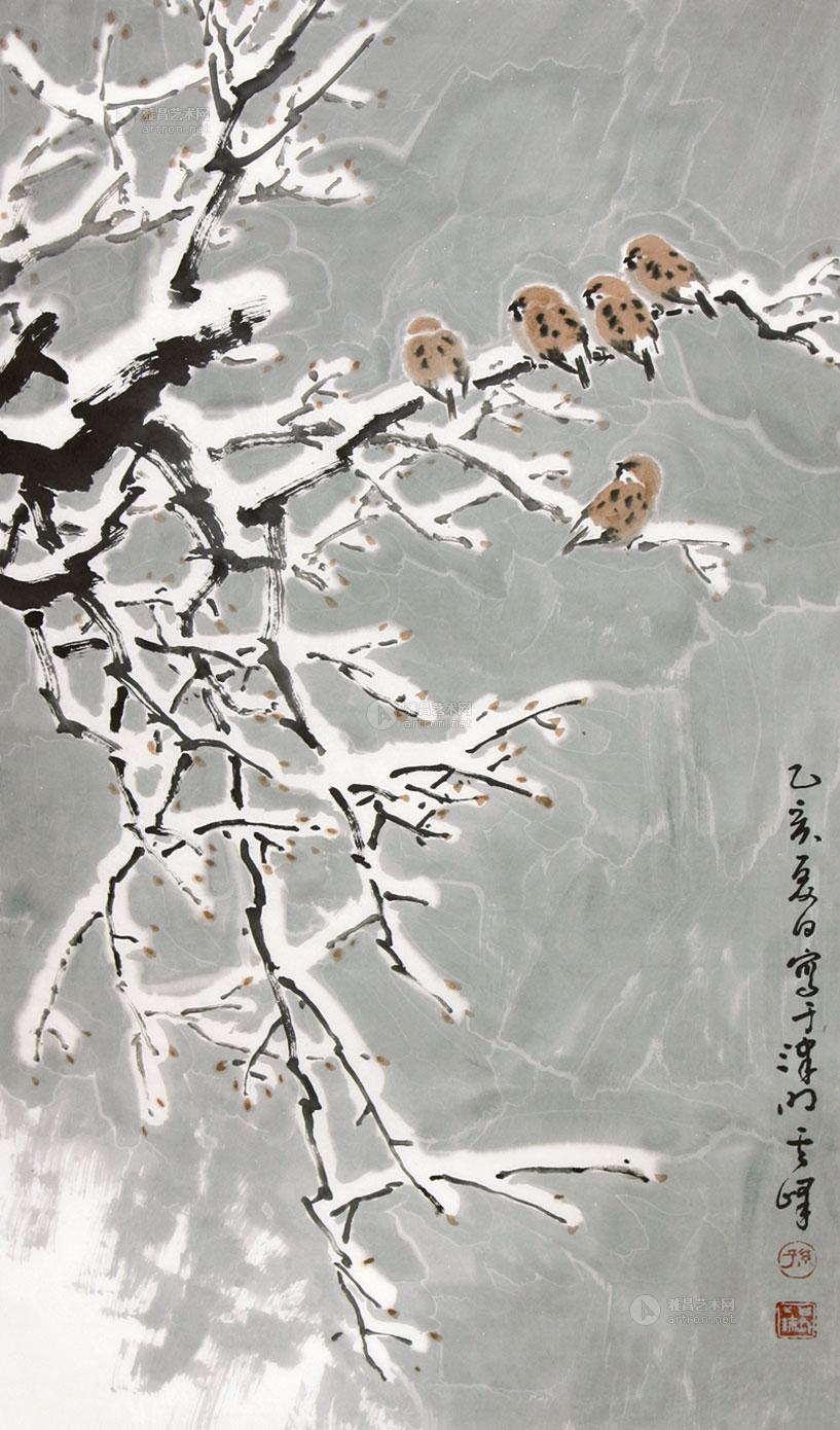0132 雪景麻雀 软片